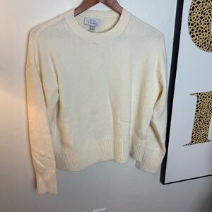 & Other Stories Cream Crew Neck Sweater